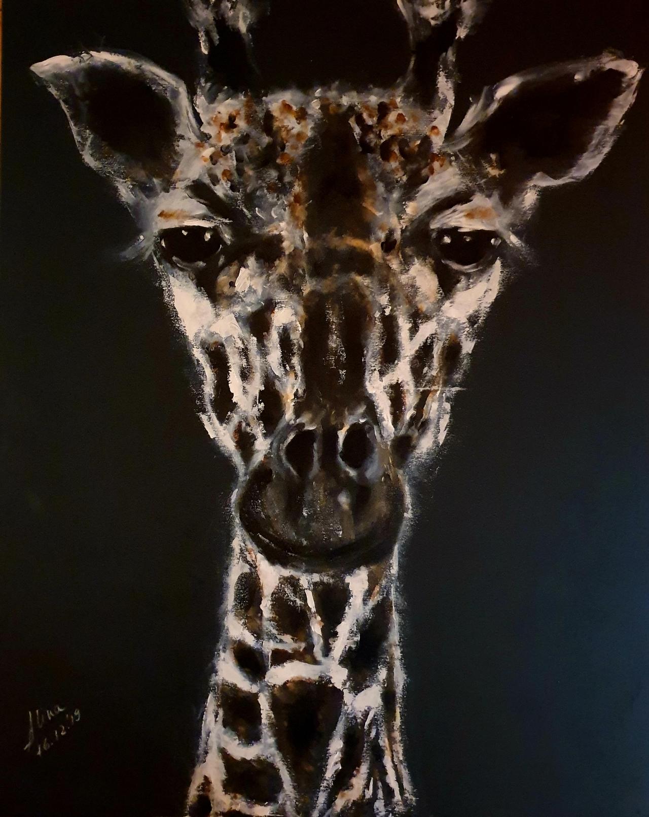 ArteDiAlina.com painting: a long neck